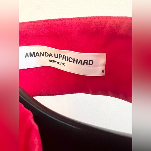 Amanda Uprichard Queens dress Macintosh red halter swing short Valentine’s Day M - Picture 11 of 11